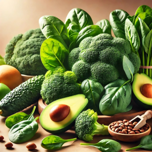 Alimentos de cor verde