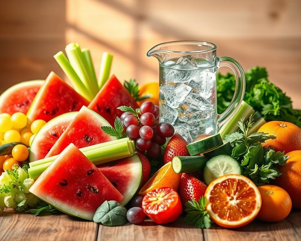 alimentos ricos em água