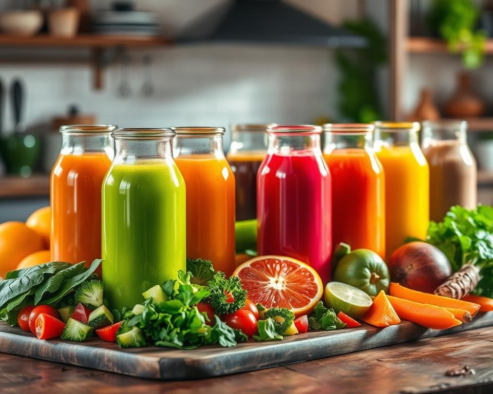 variedades de suco detox